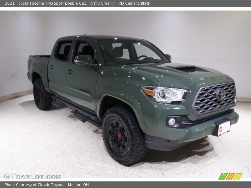 Army Green / TRD Cement/Black 2021 Toyota Tacoma TRD Sport Double Cab