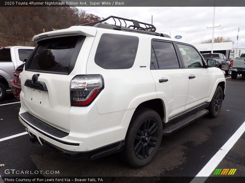 Super White / Black 2020 Toyota 4Runner Nightshade Edition 4x4
