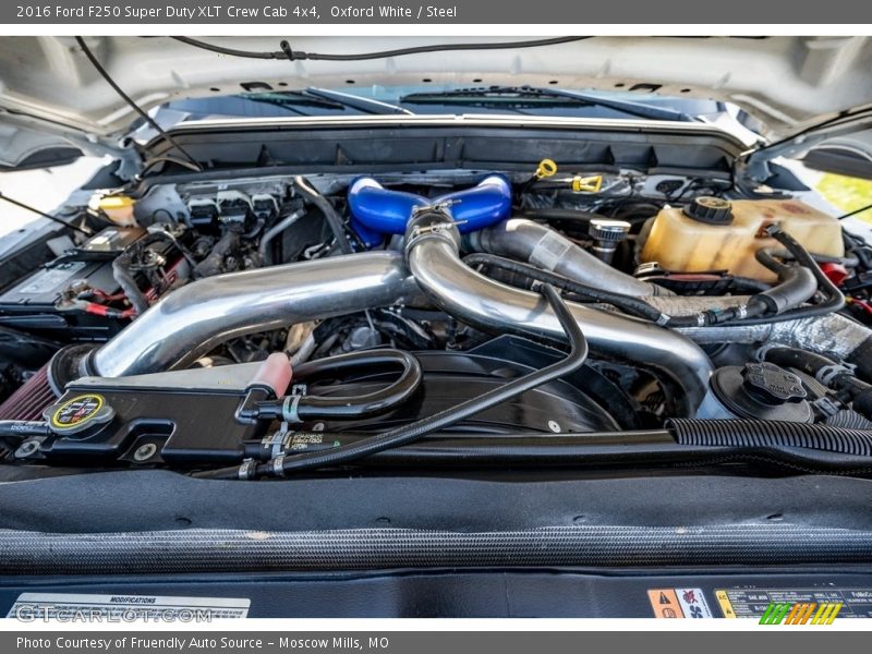 Oxford White / Steel 2016 Ford F250 Super Duty XLT Crew Cab 4x4