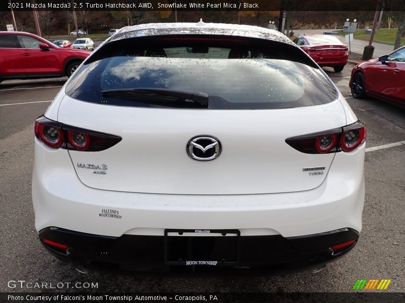 Snowflake White Pearl Mica / Black 2021 Mazda Mazda3 2.5 Turbo Hatchback AWD