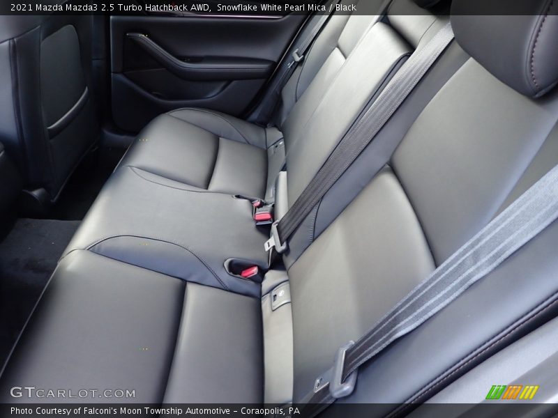 Snowflake White Pearl Mica / Black 2021 Mazda Mazda3 2.5 Turbo Hatchback AWD