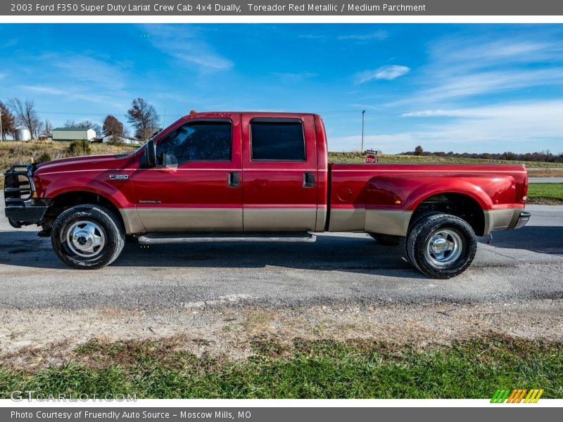 2003 F350 Super Duty Lariat Crew Cab 4x4 Dually Toreador Red Metallic