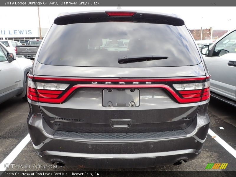 Destroyer Gray / Black 2019 Dodge Durango GT AWD