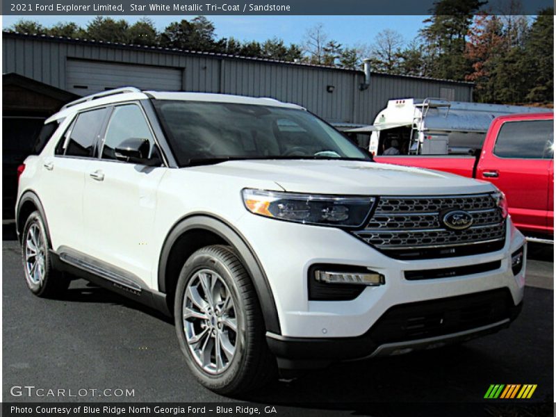 Front 3/4 View of 2021 Explorer Limited