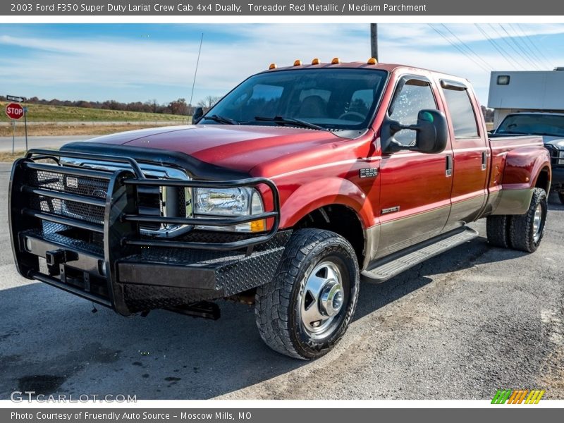  2003 F350 Super Duty Lariat Crew Cab 4x4 Dually Toreador Red Metallic