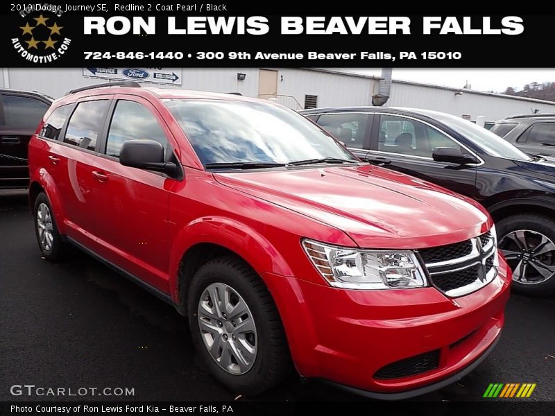 Redline 2 Coat Pearl / Black 2019 Dodge Journey SE