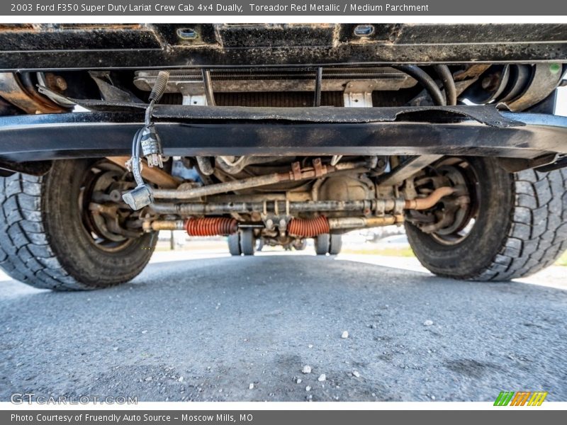 Undercarriage of 2003 F350 Super Duty Lariat Crew Cab 4x4 Dually