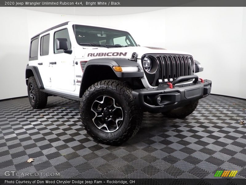 Bright White / Black 2020 Jeep Wrangler Unlimited Rubicon 4x4