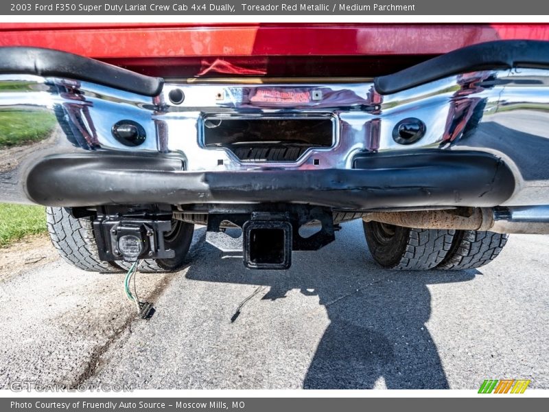 Toreador Red Metallic / Medium Parchment 2003 Ford F350 Super Duty Lariat Crew Cab 4x4 Dually