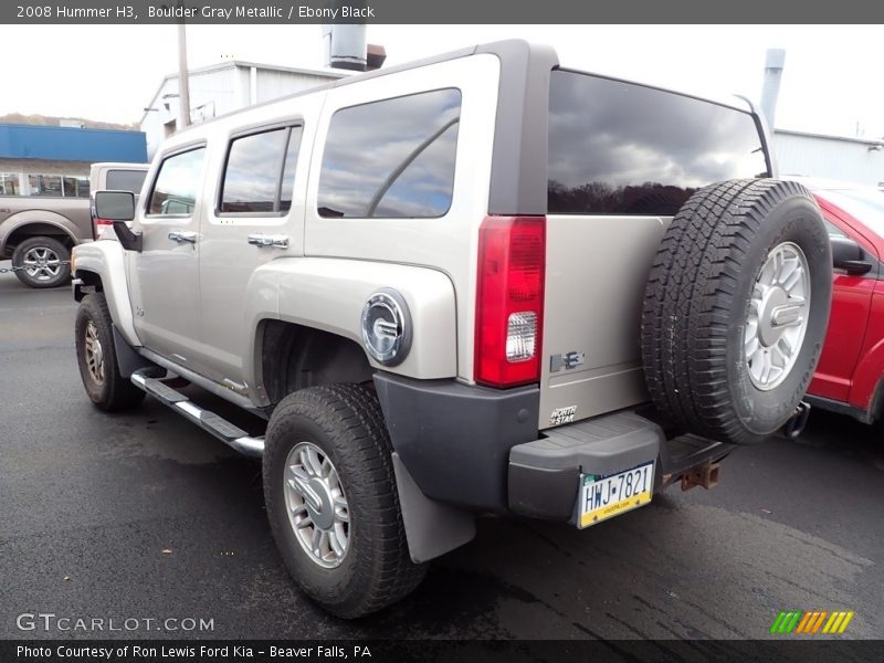 Boulder Gray Metallic / Ebony Black 2008 Hummer H3