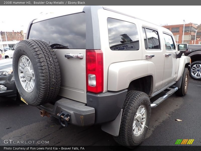 Boulder Gray Metallic / Ebony Black 2008 Hummer H3