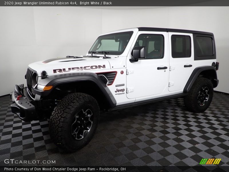 Bright White / Black 2020 Jeep Wrangler Unlimited Rubicon 4x4