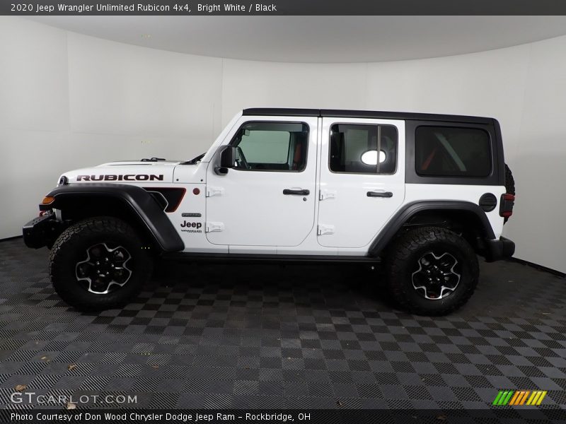 Bright White / Black 2020 Jeep Wrangler Unlimited Rubicon 4x4