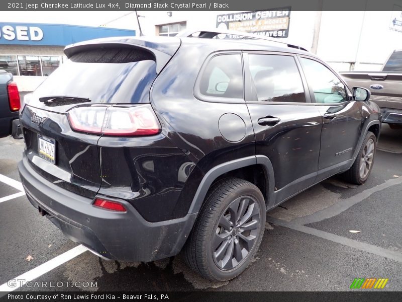 Diamond Black Crystal Pearl / Black 2021 Jeep Cherokee Latitude Lux 4x4