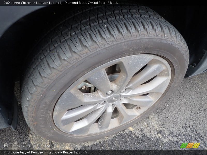 Diamond Black Crystal Pearl / Black 2021 Jeep Cherokee Latitude Lux 4x4