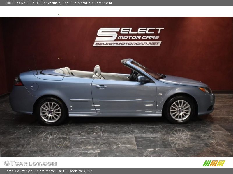 Ice Blue Metallic / Parchment 2008 Saab 9-3 2.0T Convertible