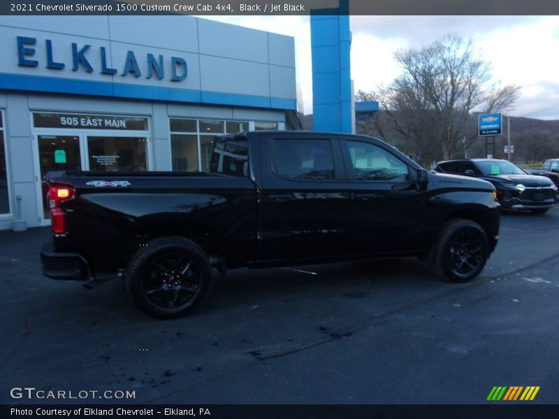 Black / Jet Black 2021 Chevrolet Silverado 1500 Custom Crew Cab 4x4
