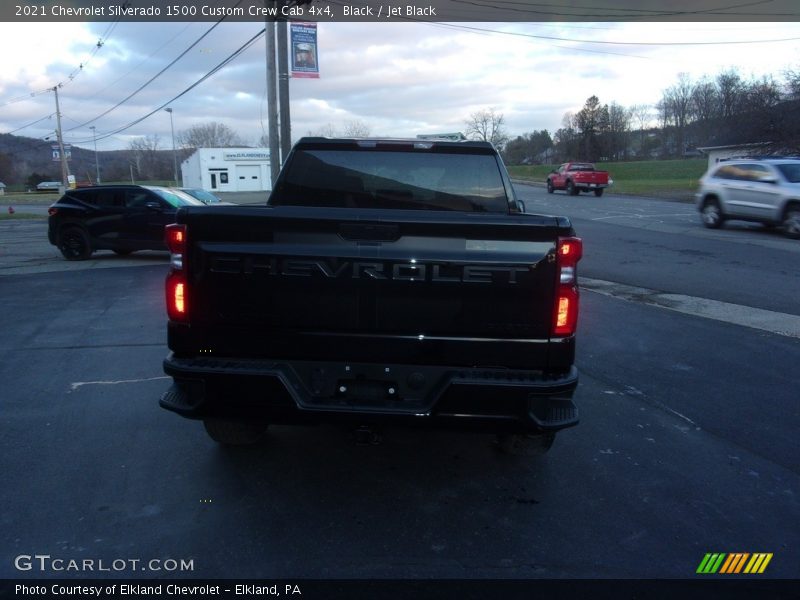 Black / Jet Black 2021 Chevrolet Silverado 1500 Custom Crew Cab 4x4