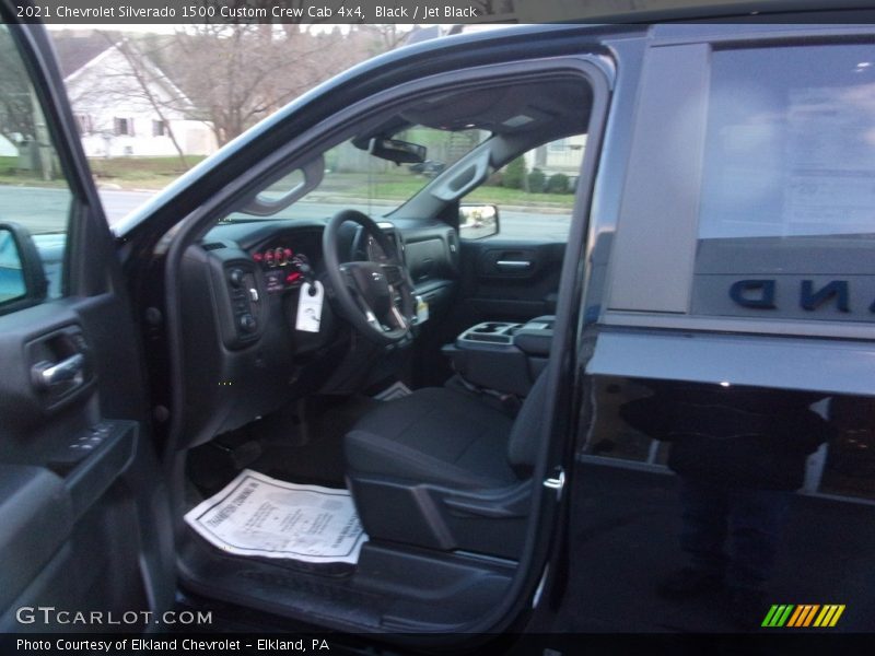 Black / Jet Black 2021 Chevrolet Silverado 1500 Custom Crew Cab 4x4