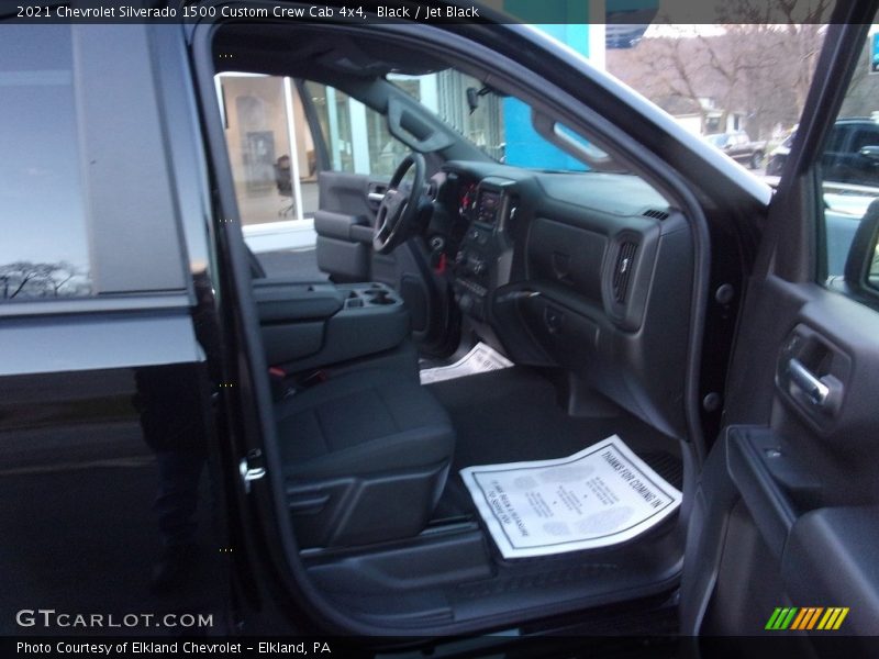 Black / Jet Black 2021 Chevrolet Silverado 1500 Custom Crew Cab 4x4