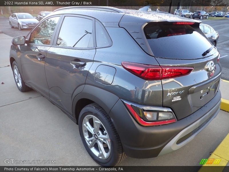 Thunder Gray / Black 2022 Hyundai Kona SEL AWD