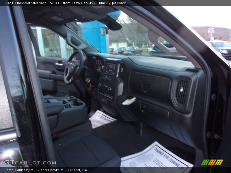 Black / Jet Black 2021 Chevrolet Silverado 1500 Custom Crew Cab 4x4