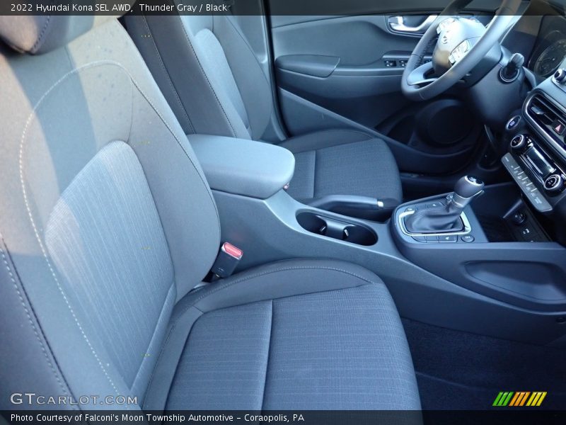 Thunder Gray / Black 2022 Hyundai Kona SEL AWD