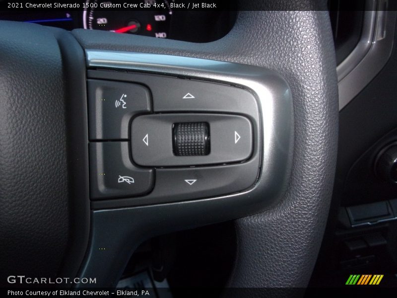Black / Jet Black 2021 Chevrolet Silverado 1500 Custom Crew Cab 4x4
