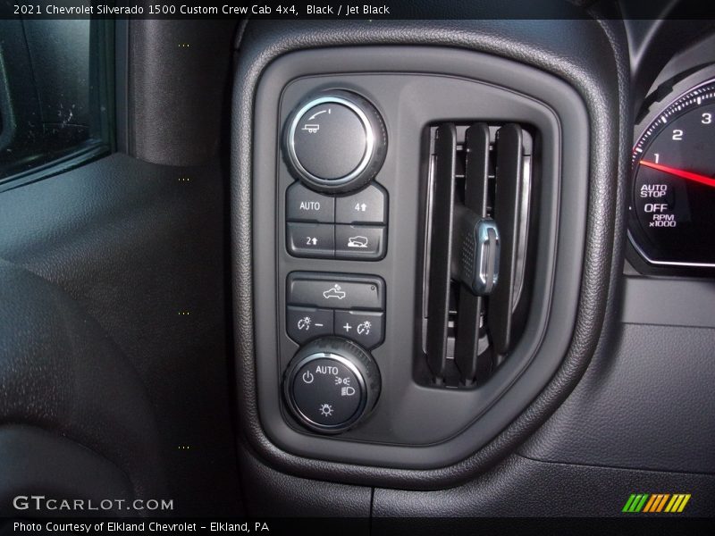 Black / Jet Black 2021 Chevrolet Silverado 1500 Custom Crew Cab 4x4