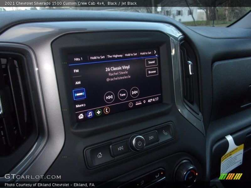 Black / Jet Black 2021 Chevrolet Silverado 1500 Custom Crew Cab 4x4
