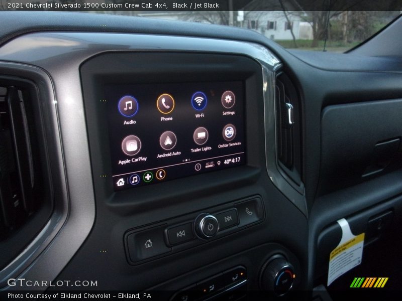 Black / Jet Black 2021 Chevrolet Silverado 1500 Custom Crew Cab 4x4