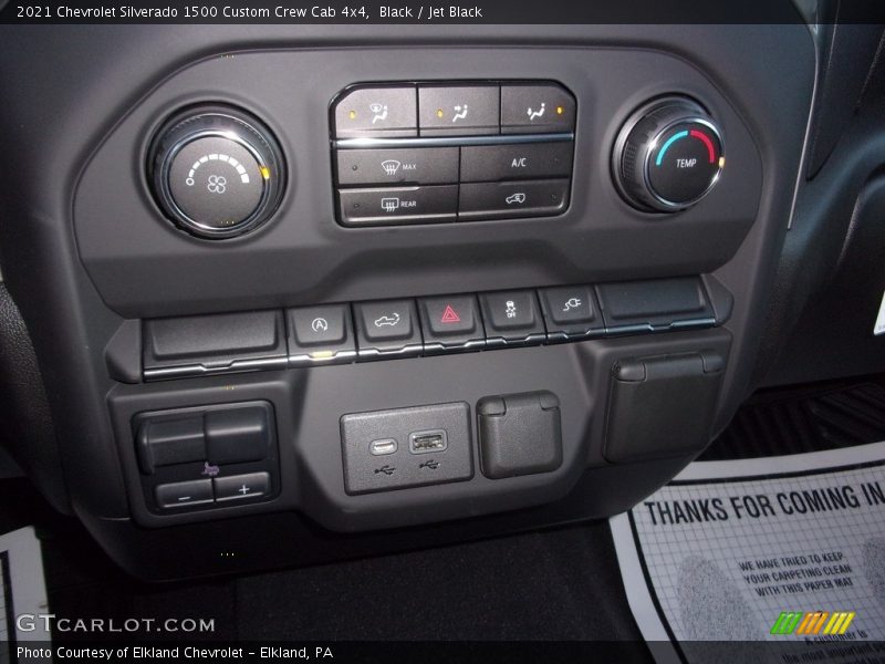 Black / Jet Black 2021 Chevrolet Silverado 1500 Custom Crew Cab 4x4