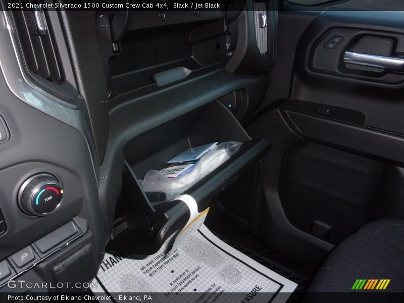 Black / Jet Black 2021 Chevrolet Silverado 1500 Custom Crew Cab 4x4