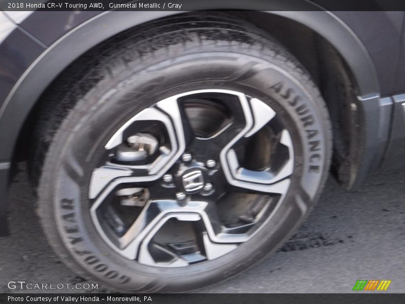 Gunmetal Metallic / Gray 2018 Honda CR-V Touring AWD