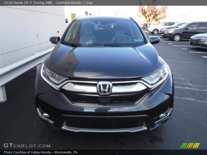 Gunmetal Metallic / Gray 2018 Honda CR-V Touring AWD
