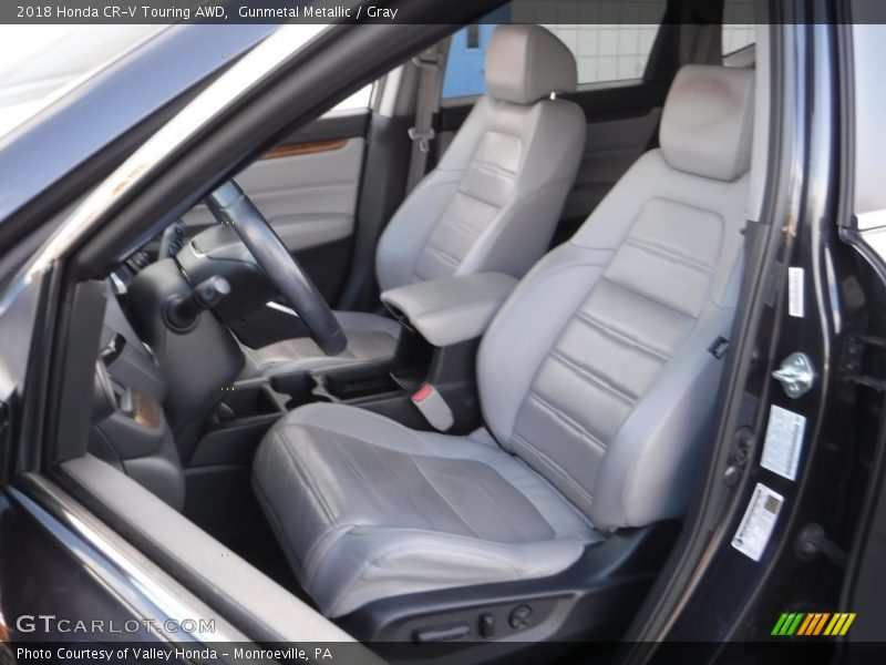 Gunmetal Metallic / Gray 2018 Honda CR-V Touring AWD