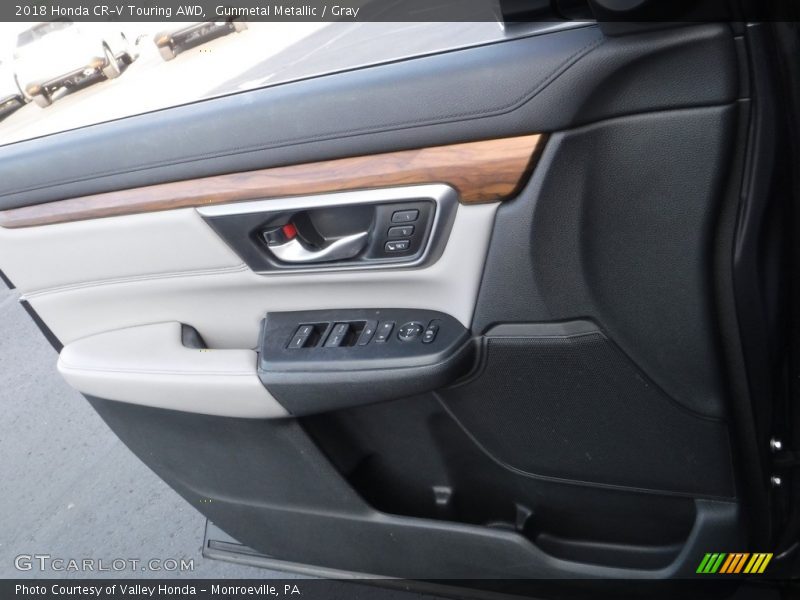 Gunmetal Metallic / Gray 2018 Honda CR-V Touring AWD