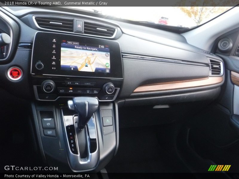 Gunmetal Metallic / Gray 2018 Honda CR-V Touring AWD