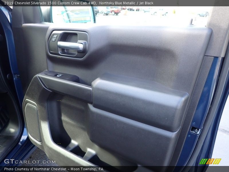 Northsky Blue Metallic / Jet Black 2019 Chevrolet Silverado 1500 Custom Crew Cab 4WD