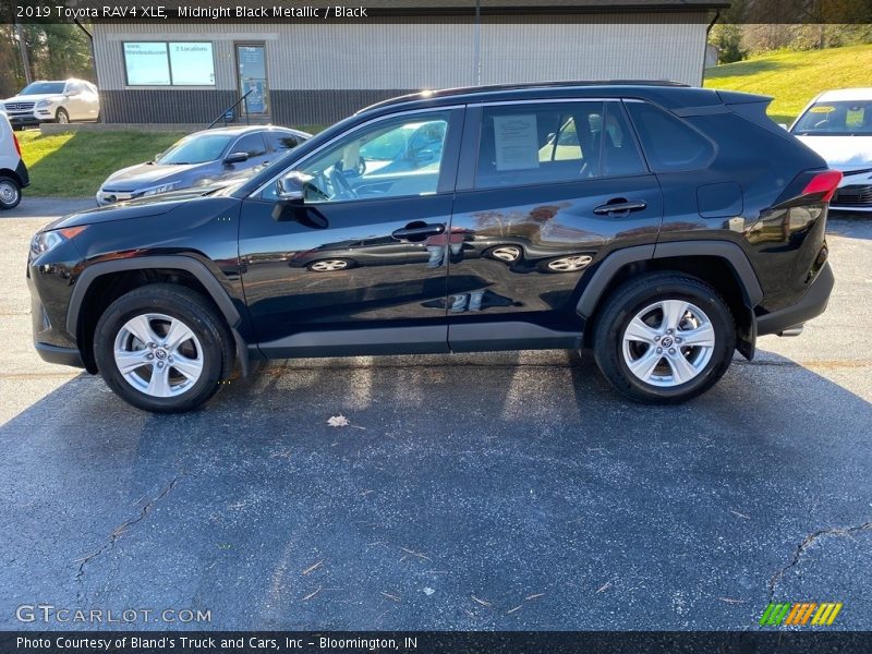 Midnight Black Metallic / Black 2019 Toyota RAV4 XLE