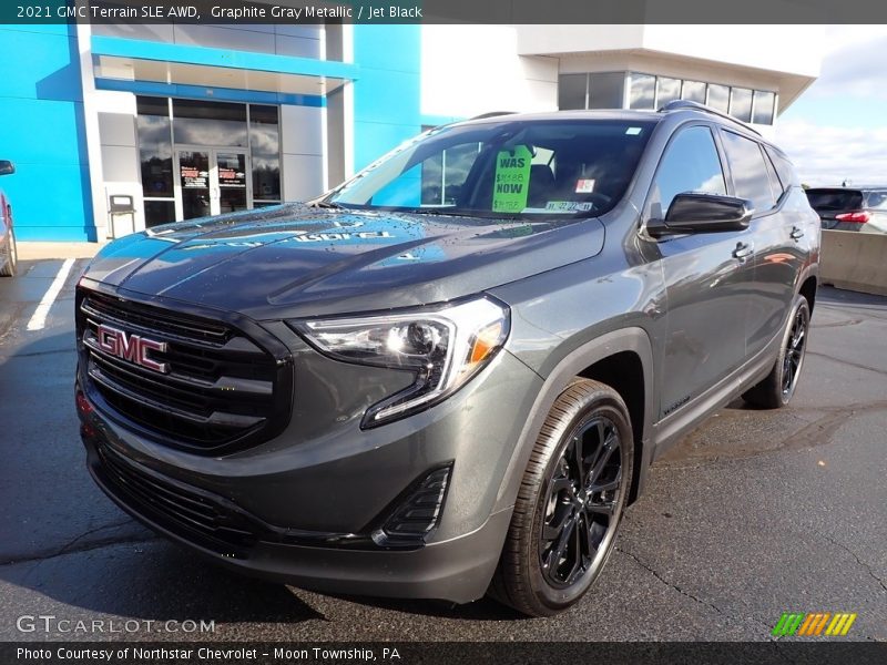 Graphite Gray Metallic / Jet Black 2021 GMC Terrain SLE AWD