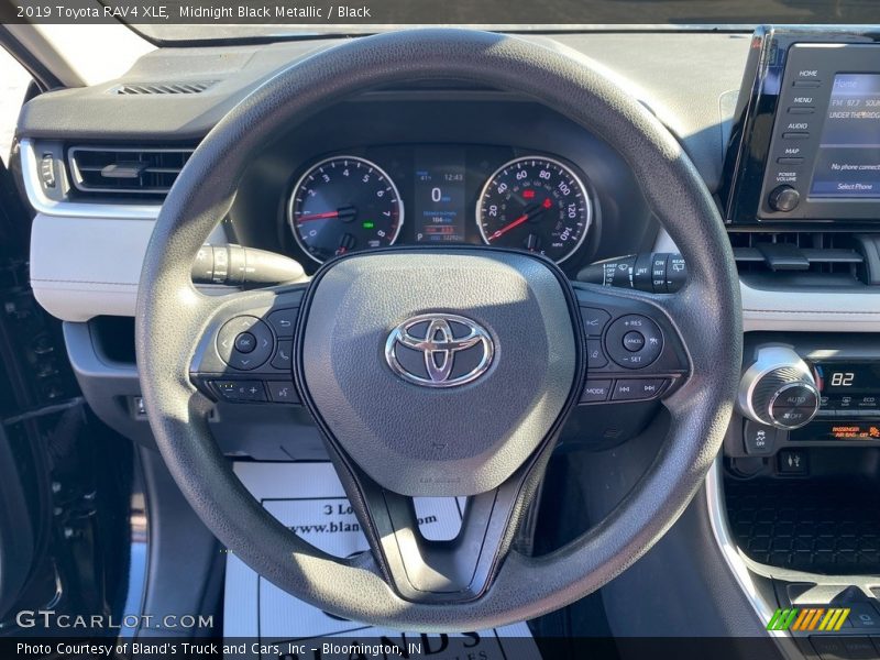 Midnight Black Metallic / Black 2019 Toyota RAV4 XLE