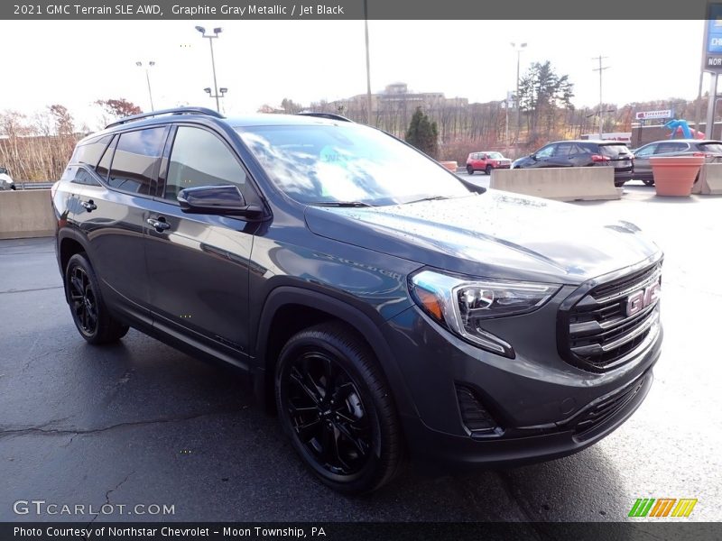 Graphite Gray Metallic / Jet Black 2021 GMC Terrain SLE AWD