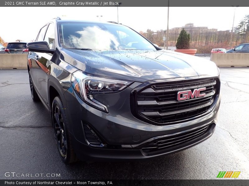 Graphite Gray Metallic / Jet Black 2021 GMC Terrain SLE AWD