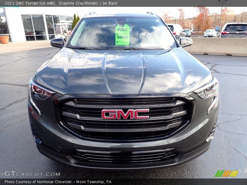 Graphite Gray Metallic / Jet Black 2021 GMC Terrain SLE AWD