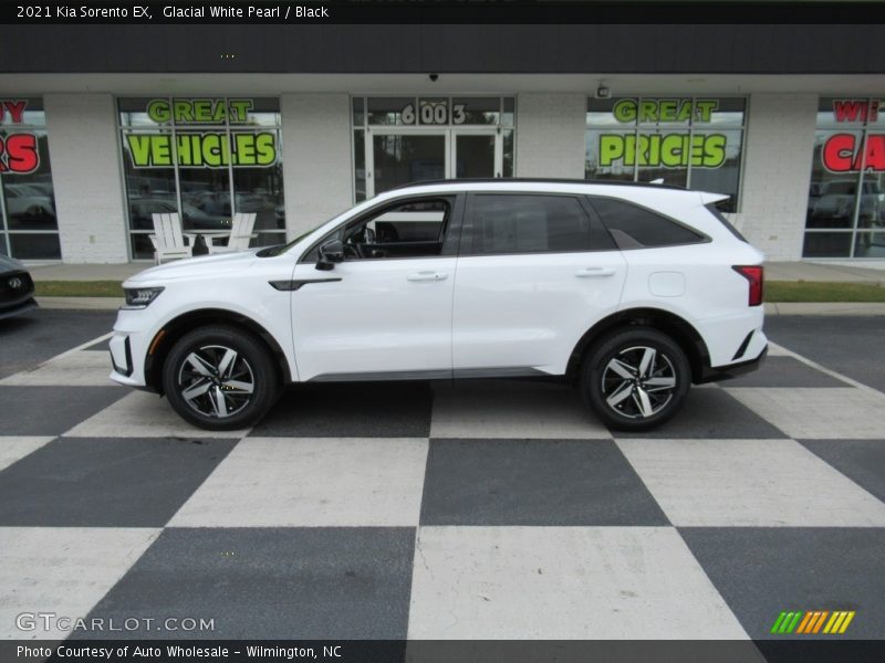 Glacial White Pearl / Black 2021 Kia Sorento EX