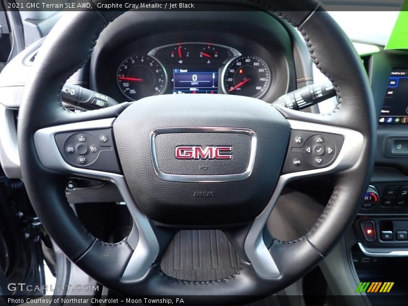 Graphite Gray Metallic / Jet Black 2021 GMC Terrain SLE AWD