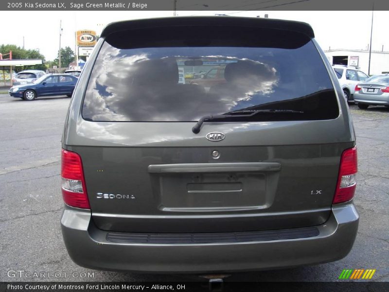 Sage Green Metallic / Beige 2005 Kia Sedona LX