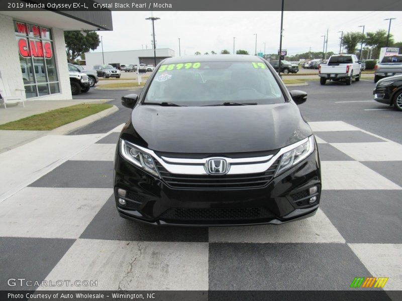 Crystal Black Pearl / Mocha 2019 Honda Odyssey EX-L