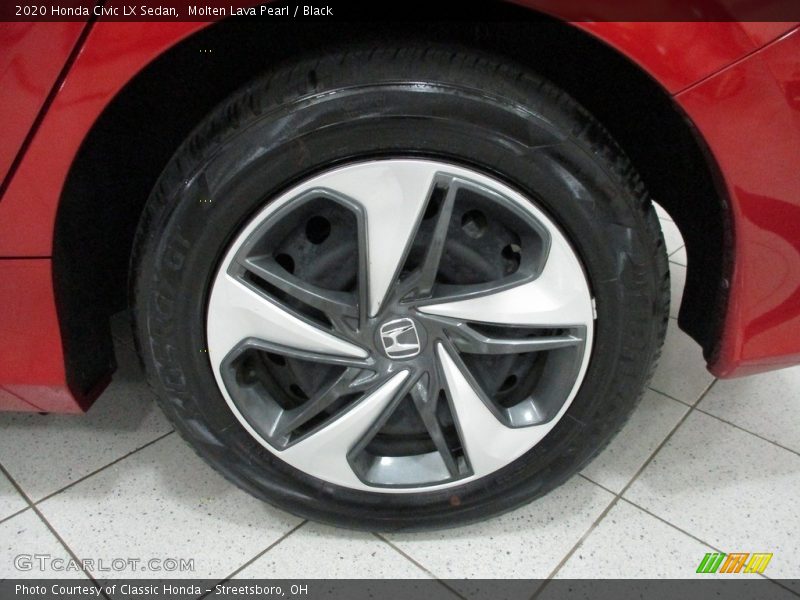 Molten Lava Pearl / Black 2020 Honda Civic LX Sedan